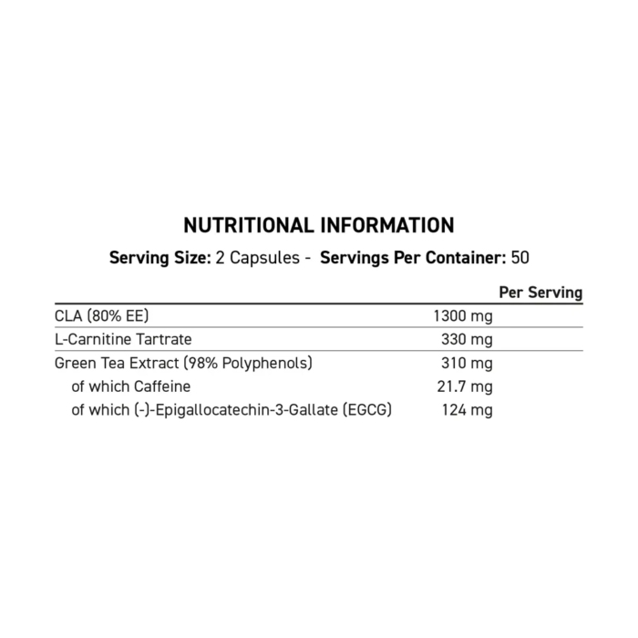 Applied Nutrition CLA L-Carnitine & Green Tea - Image 2