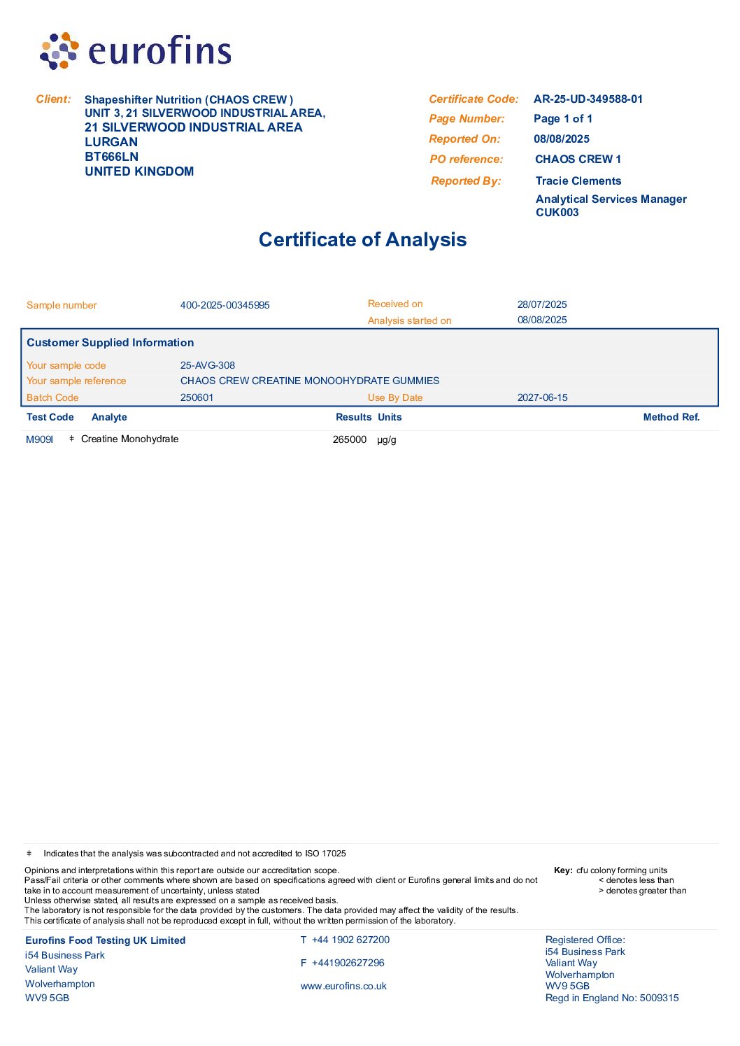 Chaos Crew Creatine Gummies - Image 4