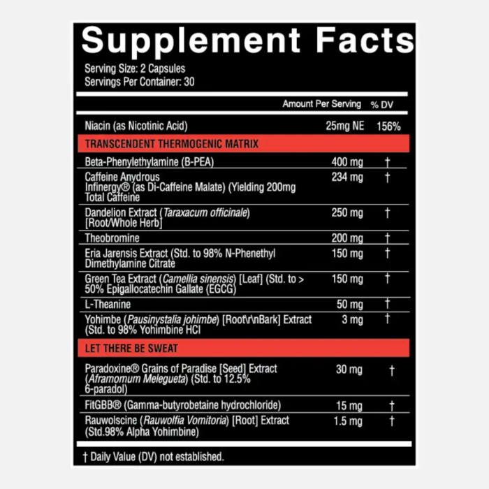 Nutrifitt Symbiote Extreme Thermogenic Fat Burner - Image 2