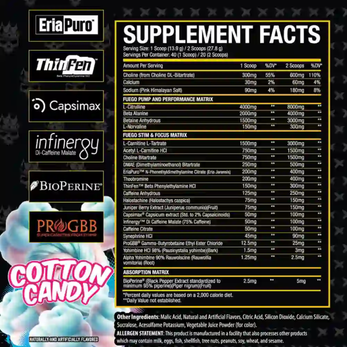 Xtremis Cartel El Jefe Fuego Thermogenic Pre-Workout - Image 2