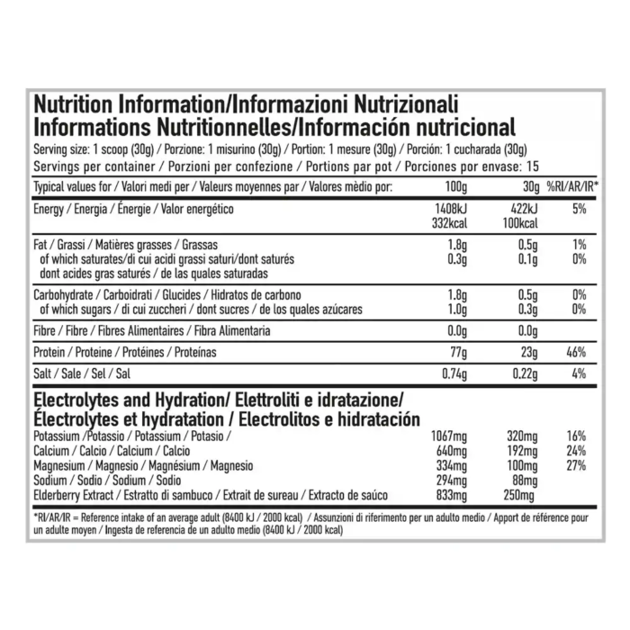 Per4m Whey Hydrate Clear Whey Isolate + Electrolytes 900g (30 Servings) - Image 9