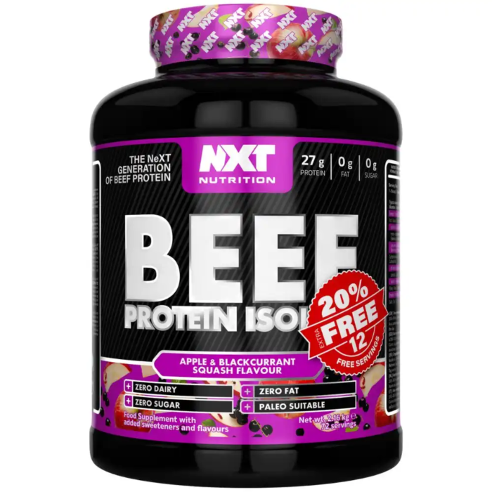 NXT Beef Protein Isolate 1.8kg+20% Extra FREE - Image 3