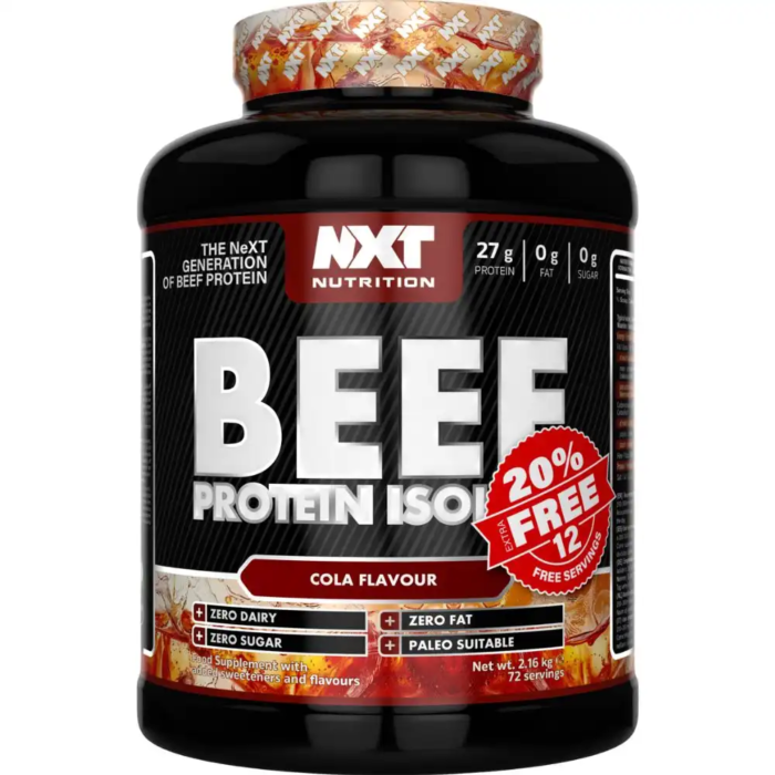 NXT Beef Protein Isolate 1.8kg+20% Extra FREE - Image 7