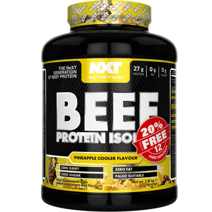 NXT Beef Protein Isolate 1.8kg+20% Extra FREE - Image 4