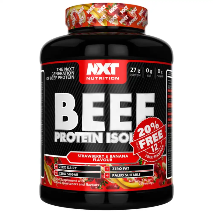 NXT Beef Protein Isolate 1.8kg+20% Extra FREE - Image 10