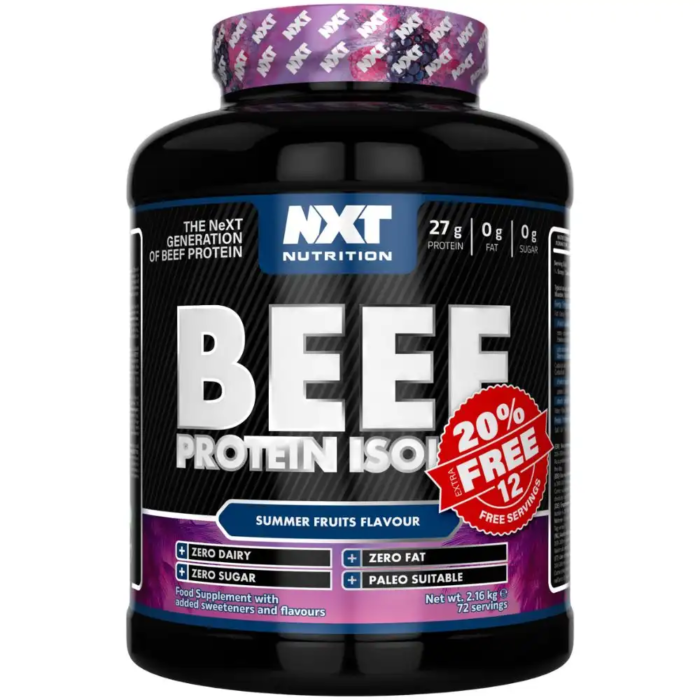 NXT Beef Protein Isolate 1.8kg+20% Extra FREE - Image 11