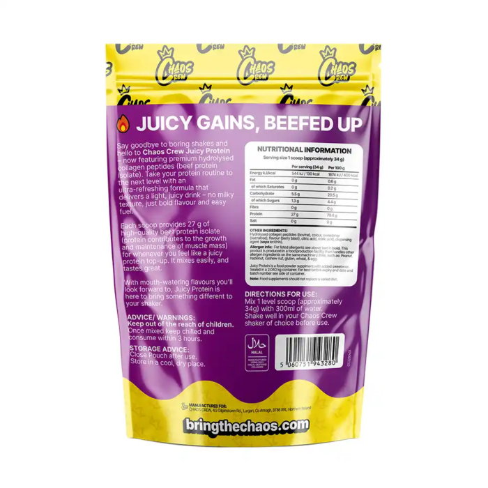 Chaos Crew Juicy Protein 680g - Image 15