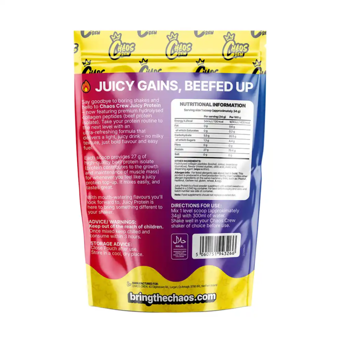 Chaos Crew Juicy Protein 680g - Image 9