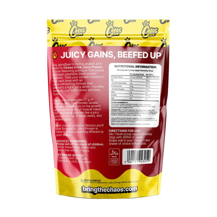 Chaos Crew Juicy Protein 680g - Image 5