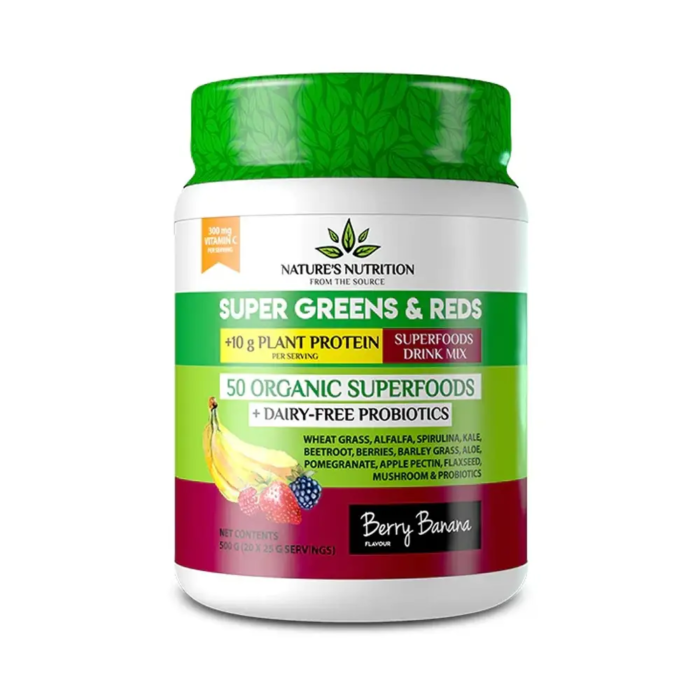 Nature Nutrition Super Greens & Reds DISCOUNTED No Date