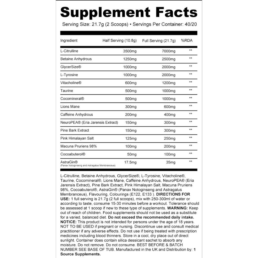 OTS Off the Spectrum Pre-Workout - Image 2