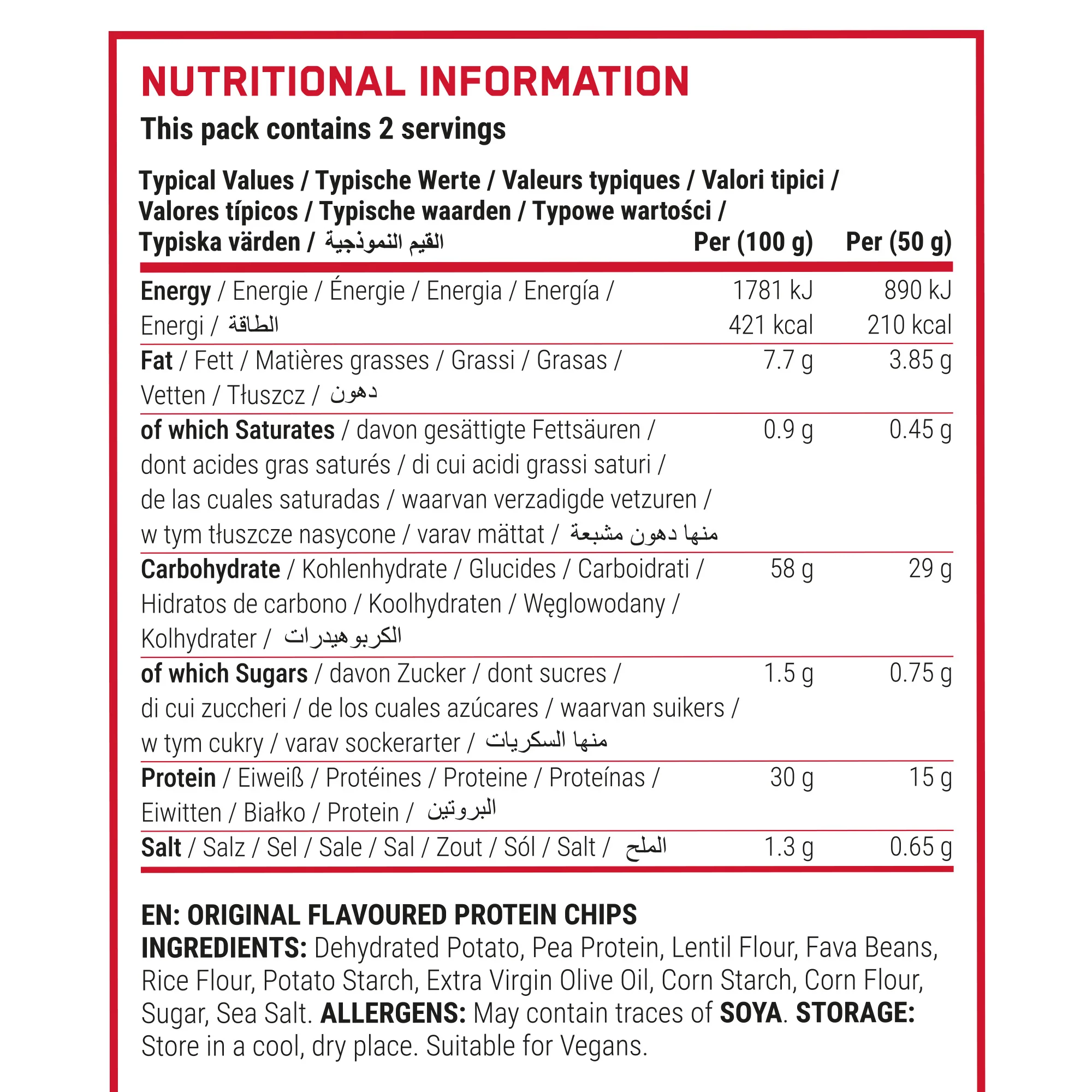 Applied Nutrition Protein Chips 7 x 50g - Image 2