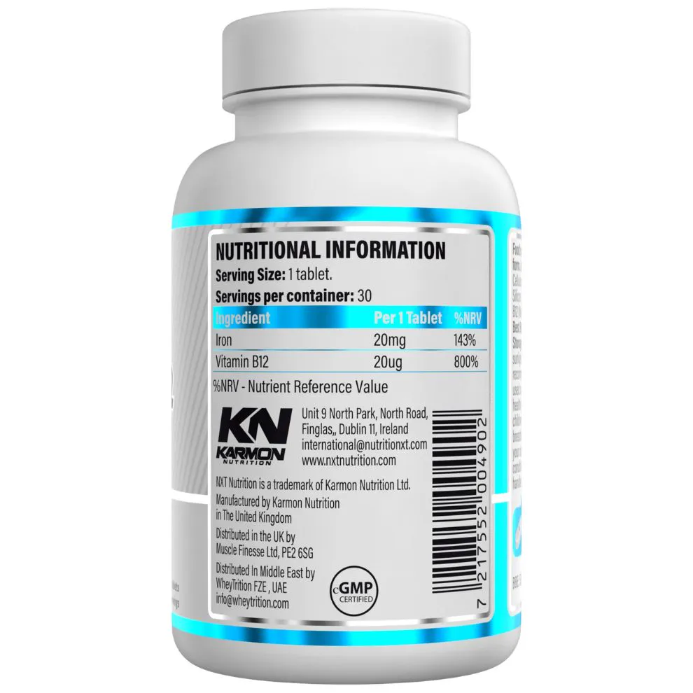 NXT Nutrition Iron & B12 - Image 2