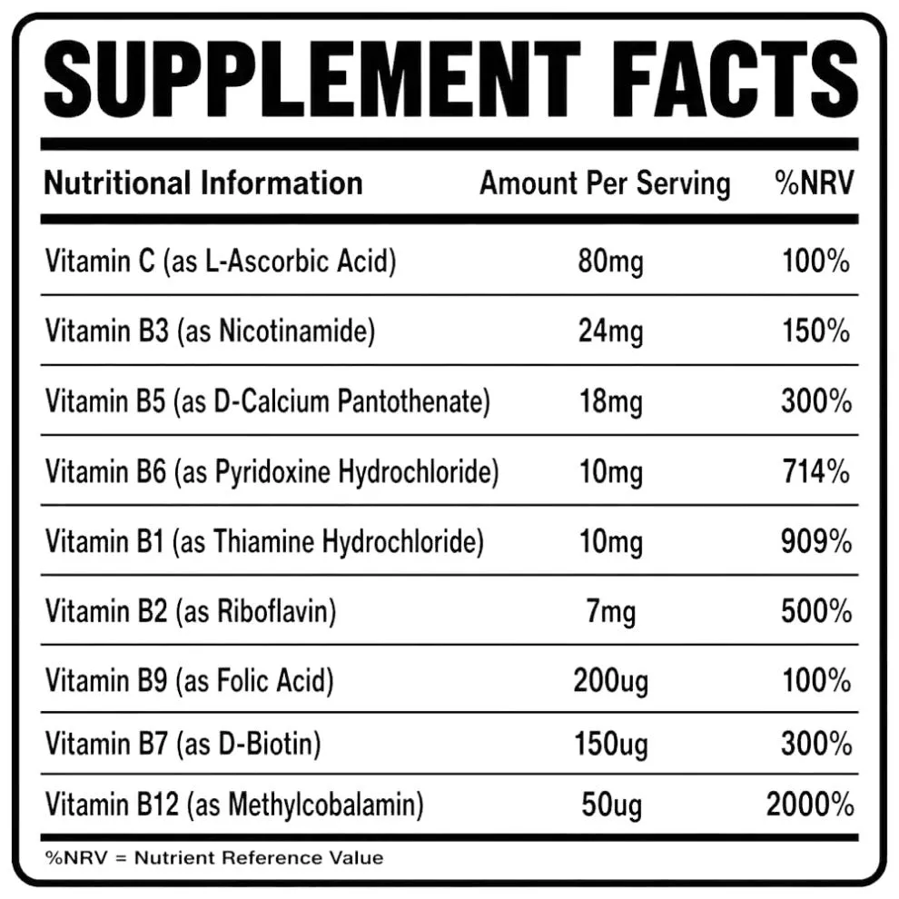 NXT Nutrition Vitamin B Complex - Image 2